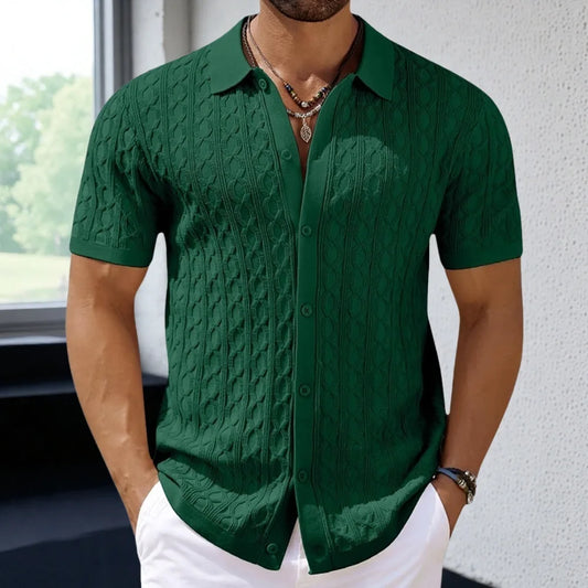 Men’s Solid Short Sleeve Shirt