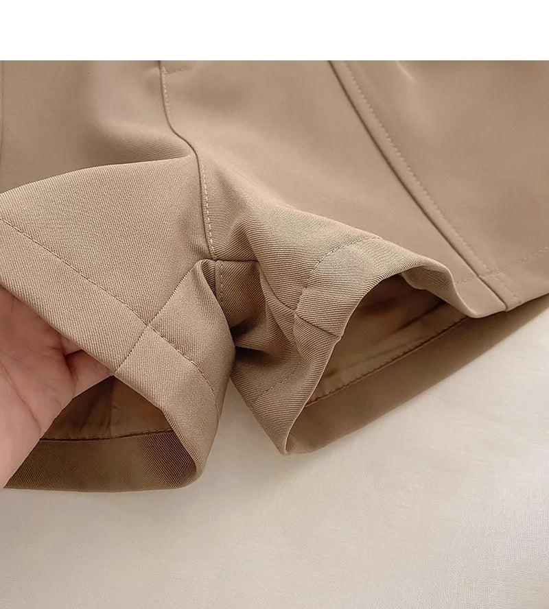 High Waist A-Line Shorts