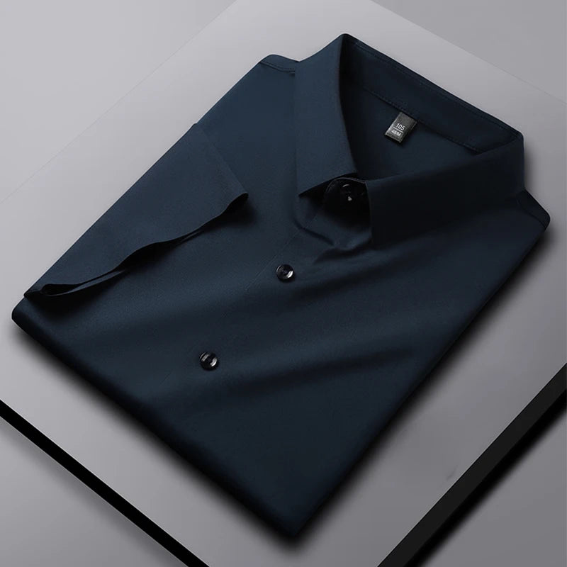 Men's Business Casual Short Sleeved Shirt