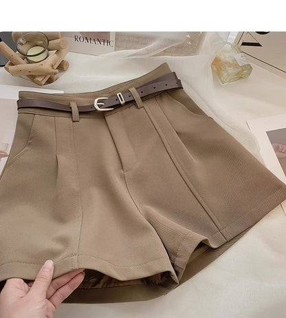 High Waist A-Line Shorts