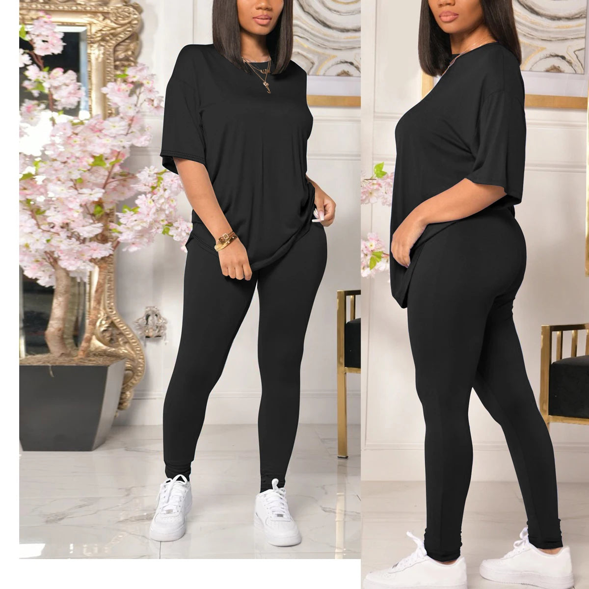 Women’s 2-Piece Jogger Set – Sweatshirt & Sweatpants