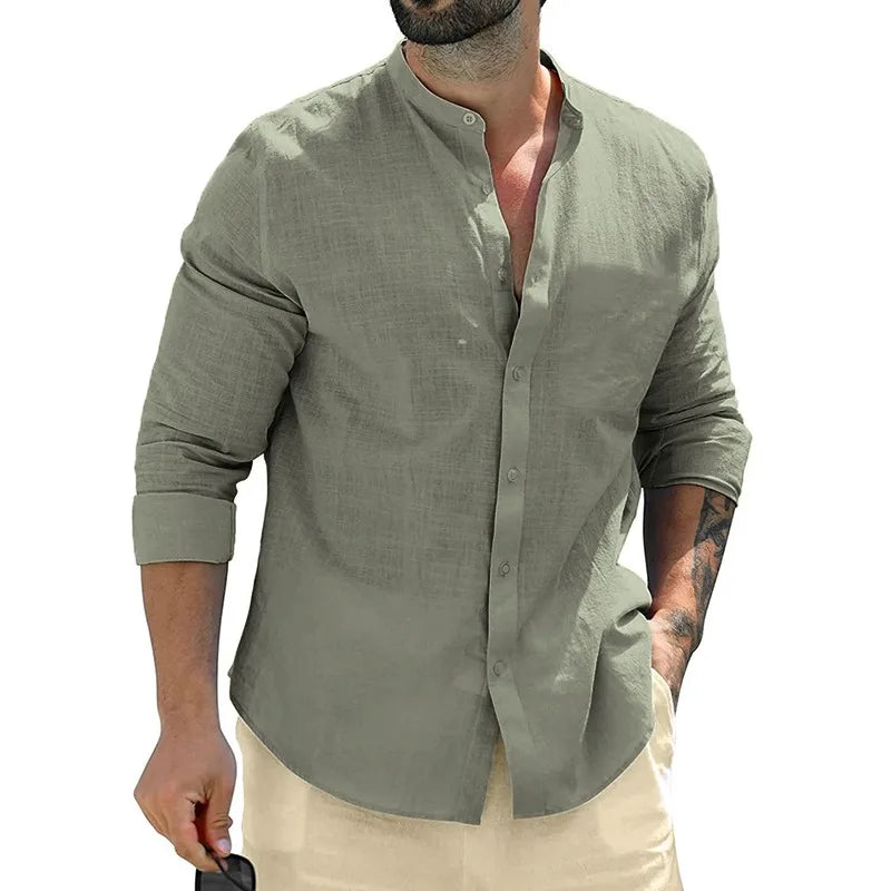 Men’s Cotton Long Sleeve Shirt