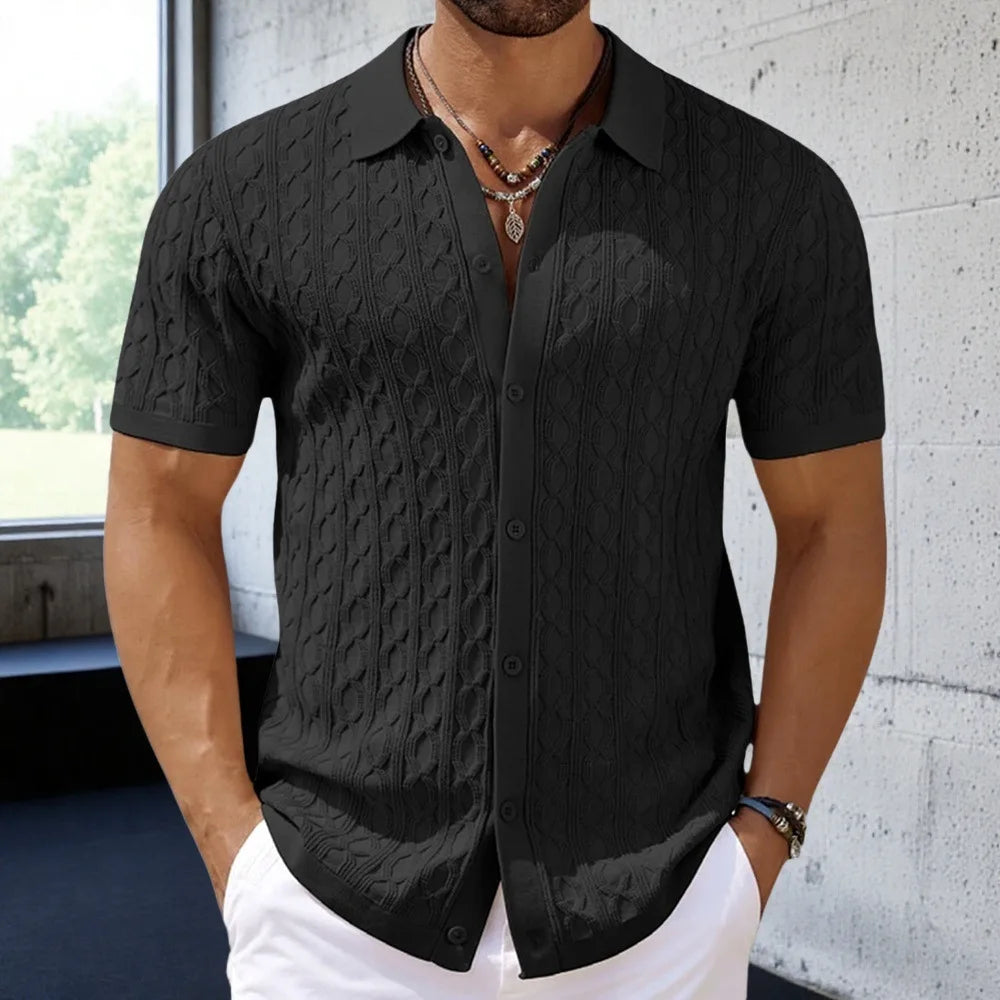 Men’s Solid Short Sleeve Shirt