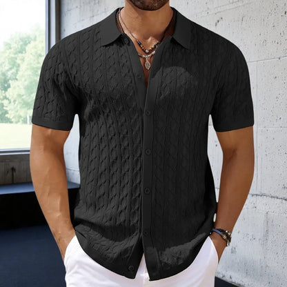 Men’s Solid Short Sleeve Shirt