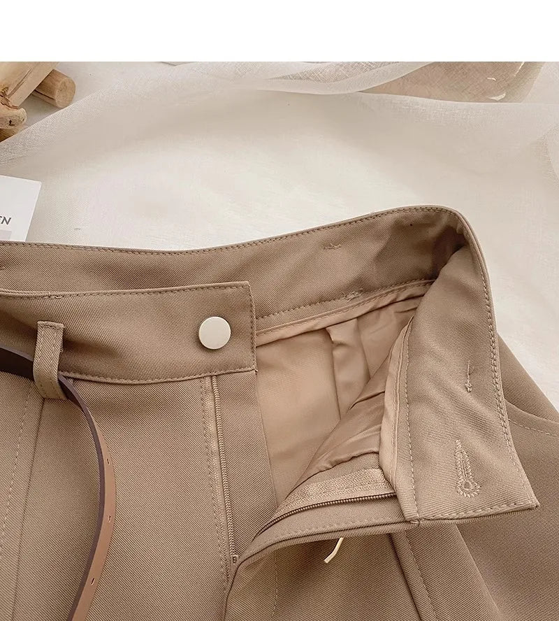 High Waist A-Line Shorts