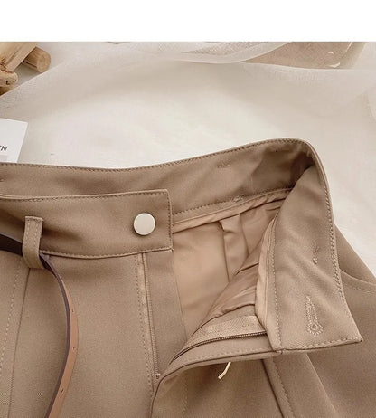 High Waist A-Line Shorts