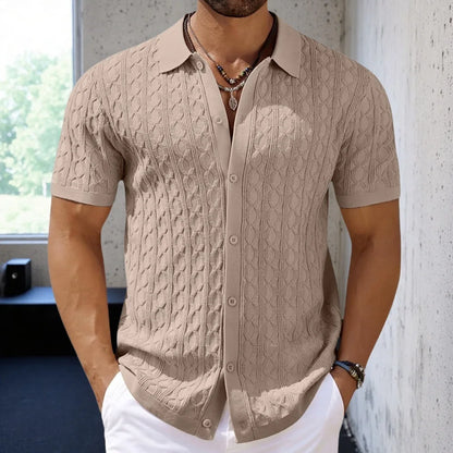 Men’s Solid Short Sleeve Shirt