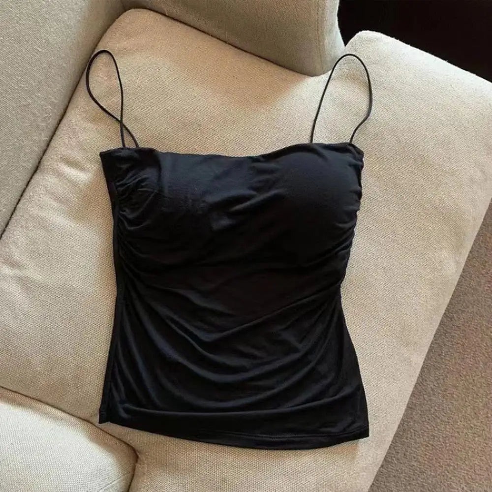 Women’s Sleeveless Tank Top with Chest Pads
