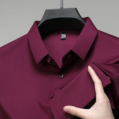 Business Casual Short Sleeved Shirt Comfortable and Versatile Top
