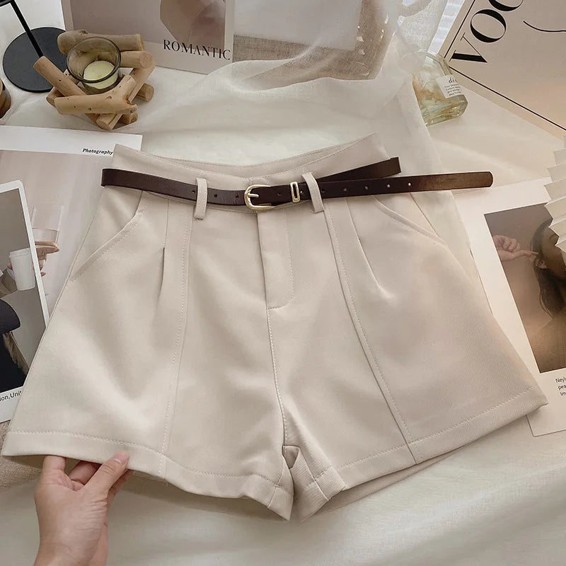 High Waist A-Line Shorts