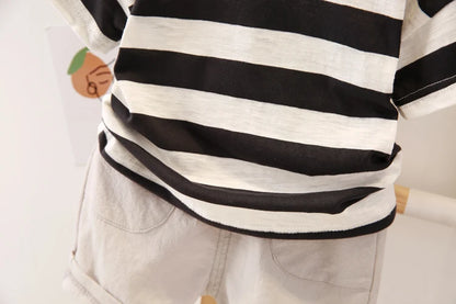 Baby Boys Summer Cotton Set – Stylish T-Shirt & Shorts Outfit