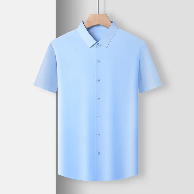 Men's Business Casual Short Sleeved Shirt