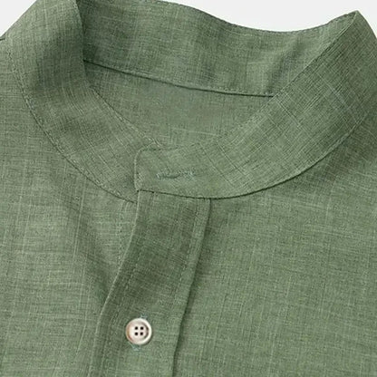 Men’s Summer Striped Short Sleeve Shirt – Casual Fashion
