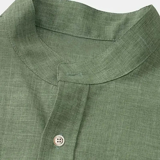 Men’s Summer Striped Short Sleeve Shirt – Casual Fashion