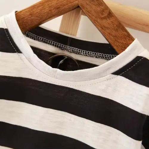 Baby Boys Summer Cotton Set – Stylish T-Shirt & Shorts Outfit