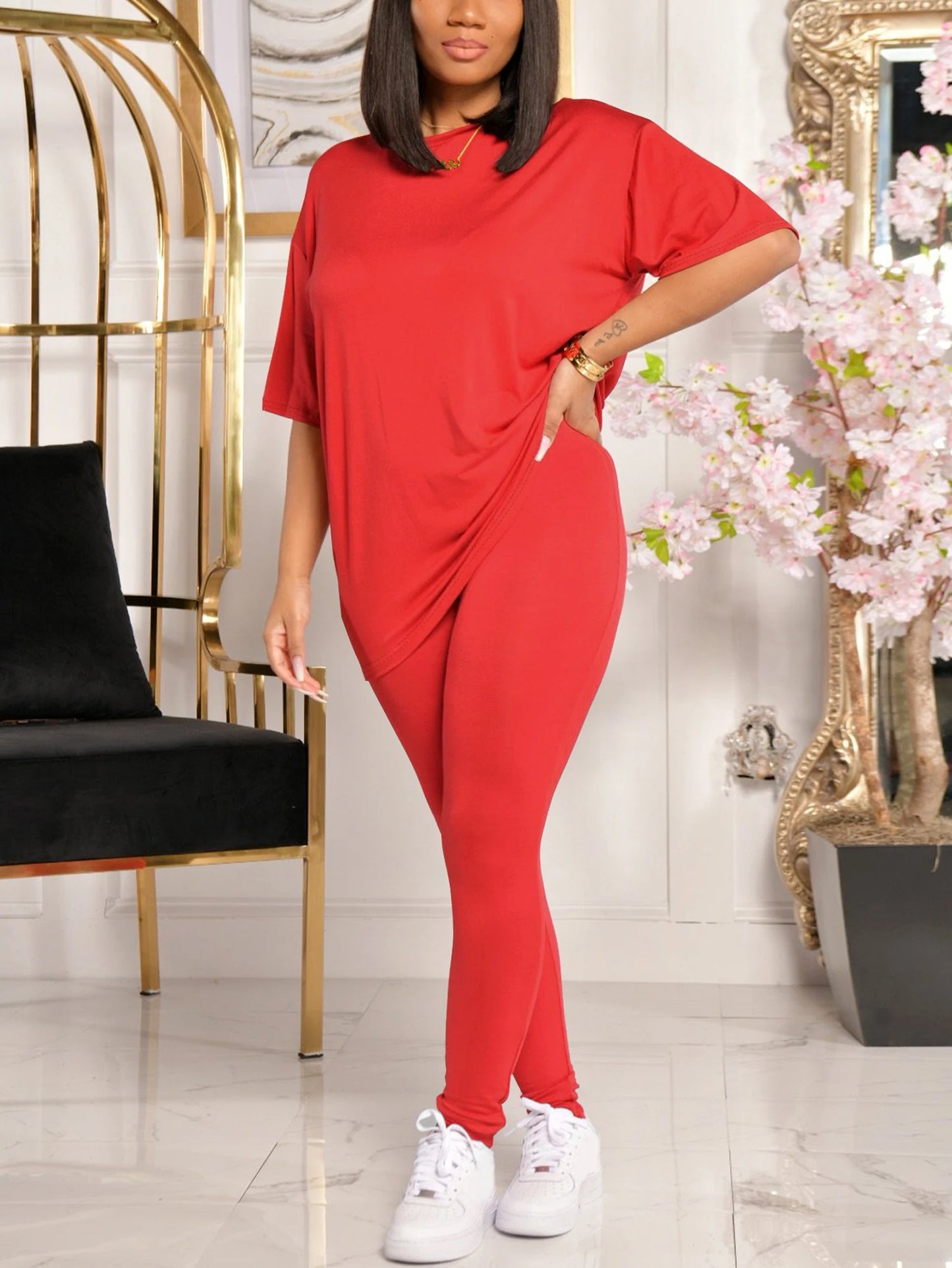Women’s 2-Piece Jogger Set – Sweatshirt & Sweatpants