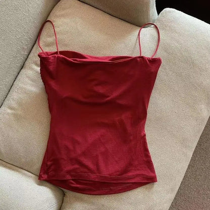 Women’s Sleeveless Tank Top with Chest Pads