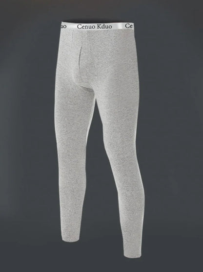 2024 New Men's Tight Sports Pants Slim Pants Autumn And Winter Thermal Pants Plush High Stretch Quick Drying Compression Pants