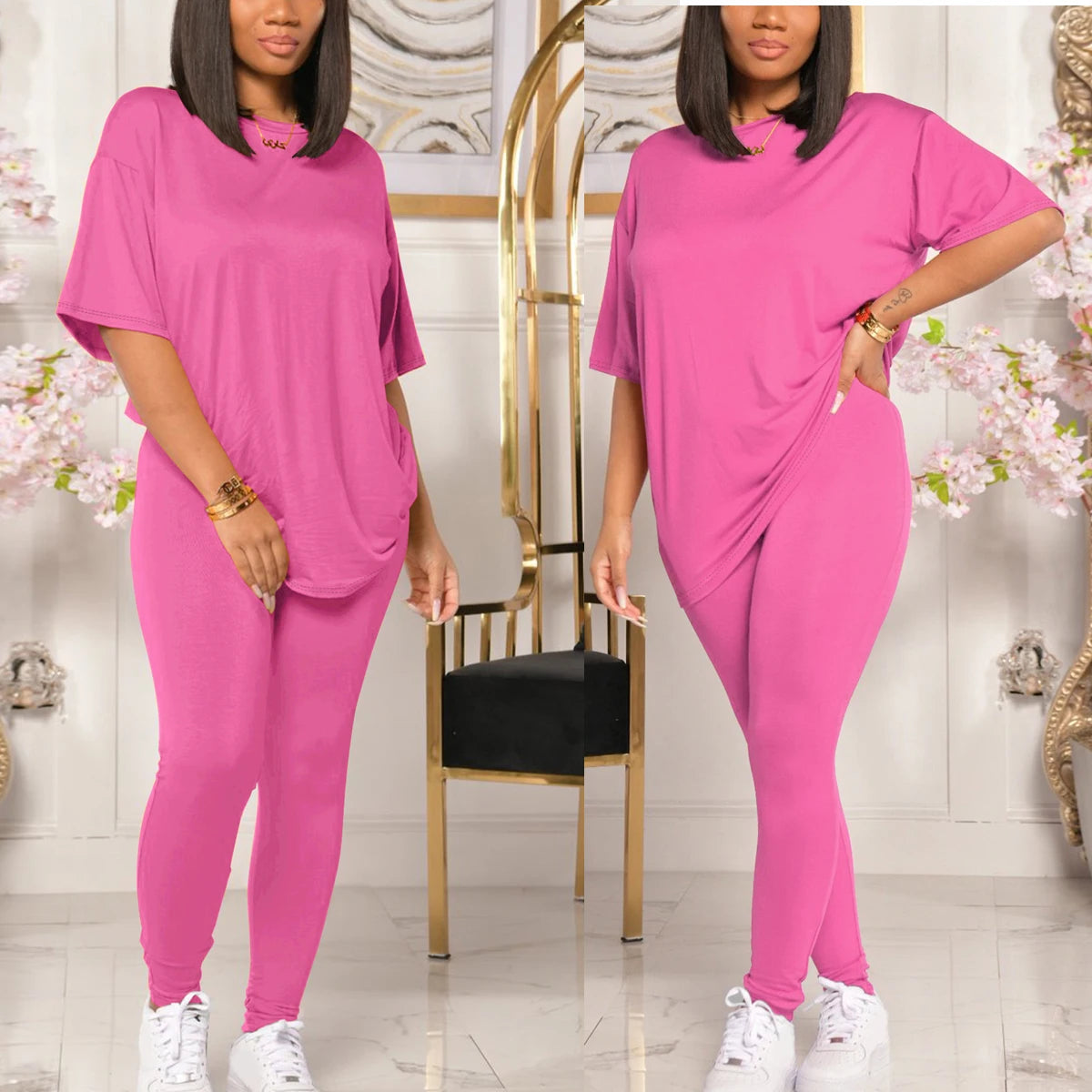 Women’s 2-Piece Jogger Set – Sweatshirt & Sweatpants