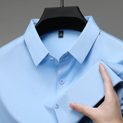 Business Casual Short Sleeved Shirt Comfortable and Versatile Top