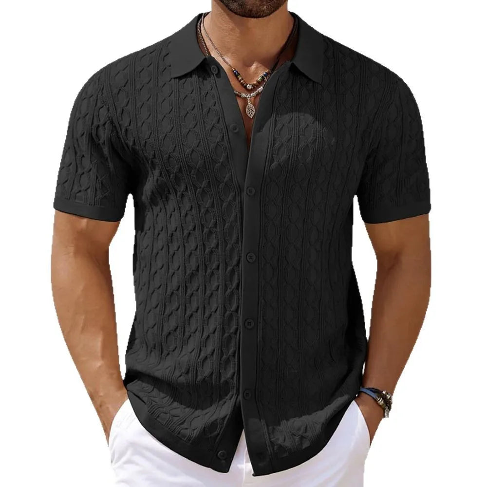 Men’s Solid Short Sleeve Shirt