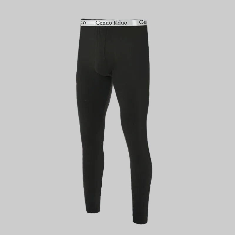 2024 New Men's Tight Sports Pants Slim Pants Autumn And Winter Thermal Pants Plush High Stretch Quick Drying Compression Pants