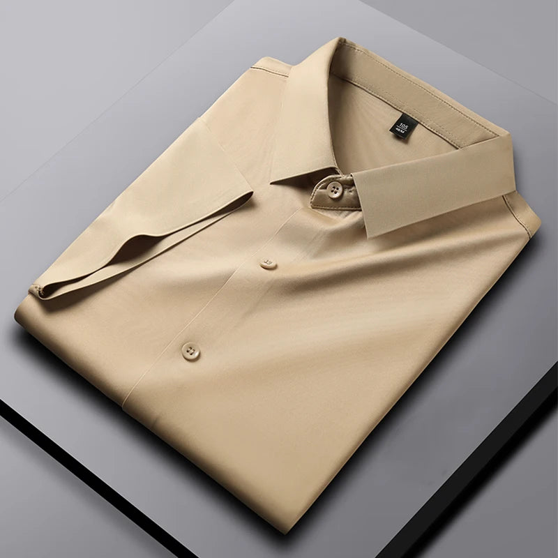 Men's Business Casual Short Sleeved Shirt