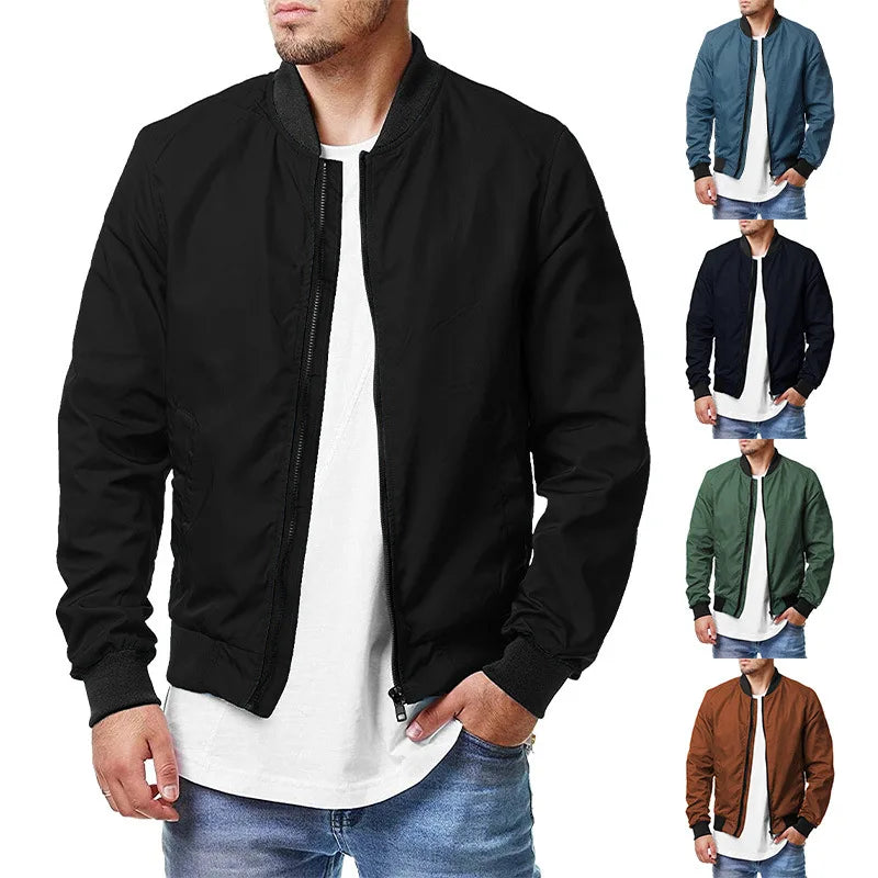 Bomber CasualAutumn Zipper Men's Jackets