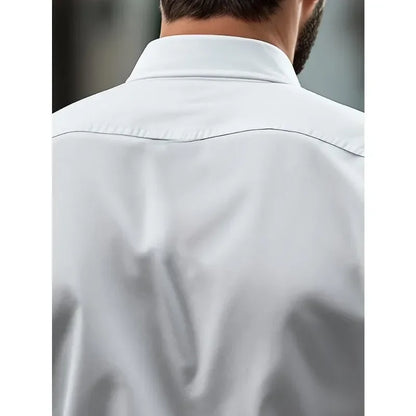 Long Sleeve Smart Casual Four Season Elastic Male Business Shirts