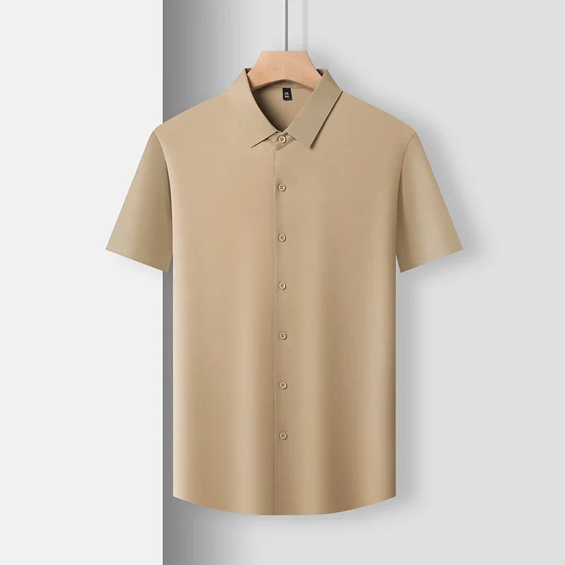 Men's Business Casual Short Sleeved Shirt