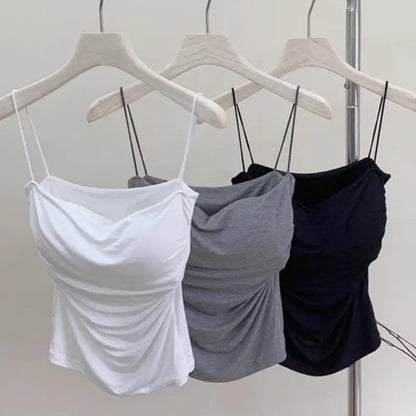 Women’s Sleeveless Tank Top with Chest Pads