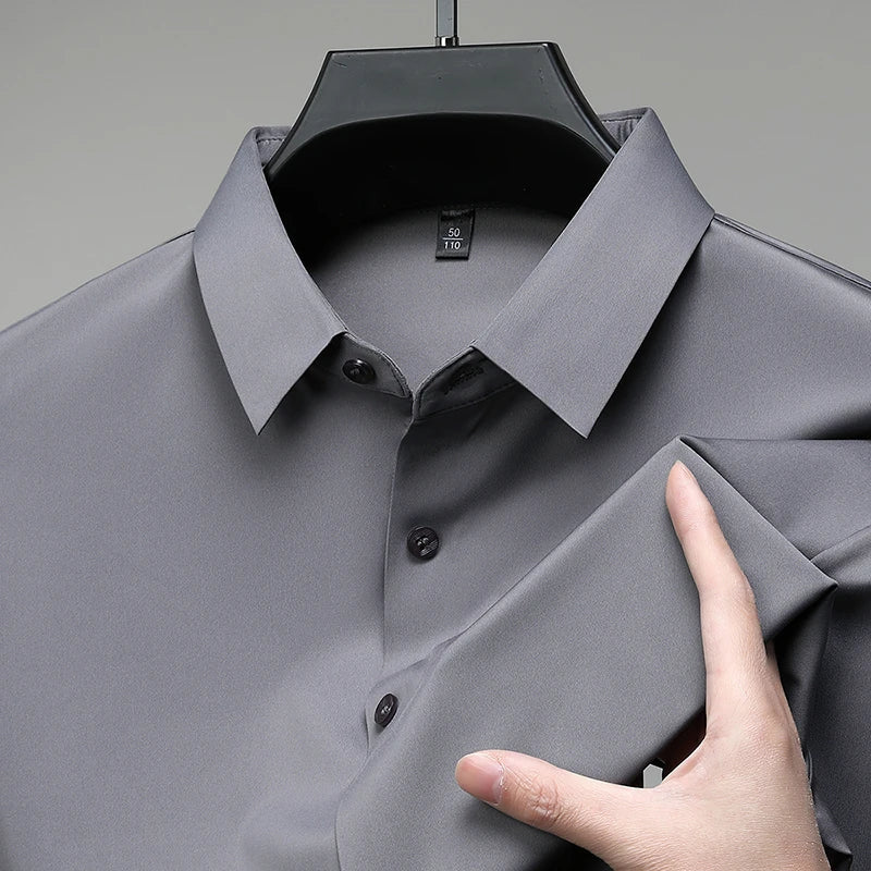 Business Casual Short Sleeved Shirt Comfortable and Versatile Top