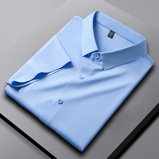 Men's Business Casual Short Sleeved Shirt