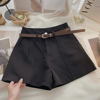 High Waist A-Line Shorts