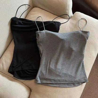 Women’s Sleeveless Tank Top with Chest Pads